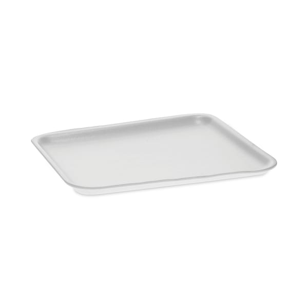 Pactiv Evergreen Supermarket Tray, #8S, 10 x 8 x 0.65, White, PK500 0TF108S00000 - main